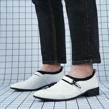 Load image into Gallery viewer, Men&#39;s White Business Derby Oxford Dress Shoes
