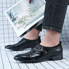Load image into Gallery viewer, Men&#39;s Black Business Derby Oxford Dress Shoes
