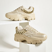 Load image into Gallery viewer, Chic &amp; Fashionable Gold Chunky Platform Sneakers