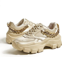 Load image into Gallery viewer, Chic &amp; Fashionable Gold Chunky Platform Sneakers