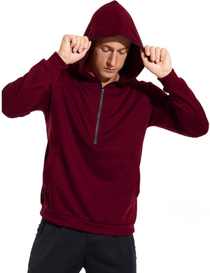 Men's Casual Long Sleeve Hooded Sweatshirt