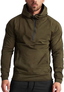 Men's Casual Long Sleeve Hooded Sweatshirt