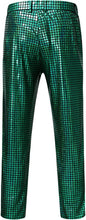 Load image into Gallery viewer, Men&#39;s Green Shiny Jacket &amp; Metallic Pants 2 Piece Sequin Sets