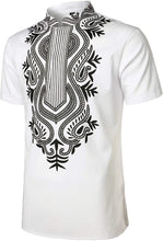 Load image into Gallery viewer, Traditional Printed White Short Sleeve Luxury Shirt