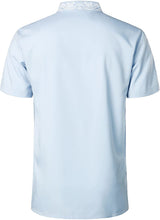 Load image into Gallery viewer, Traditional Printed Light Blue Short Sleeve Luxury Shirt