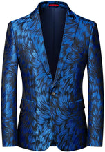 Load image into Gallery viewer, Italian Style Men&#39;s Single Breasted Blue Fully Lined Blazer