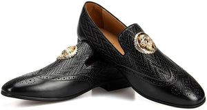 Men's Black Fashion Classic Faux Leather Shoes