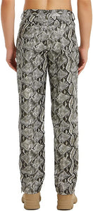 Men's Snakeskin Print Stylish Pants