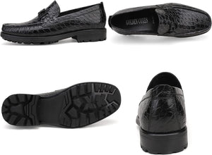 Luxury Black Leather Men's Classical Dress Shoes