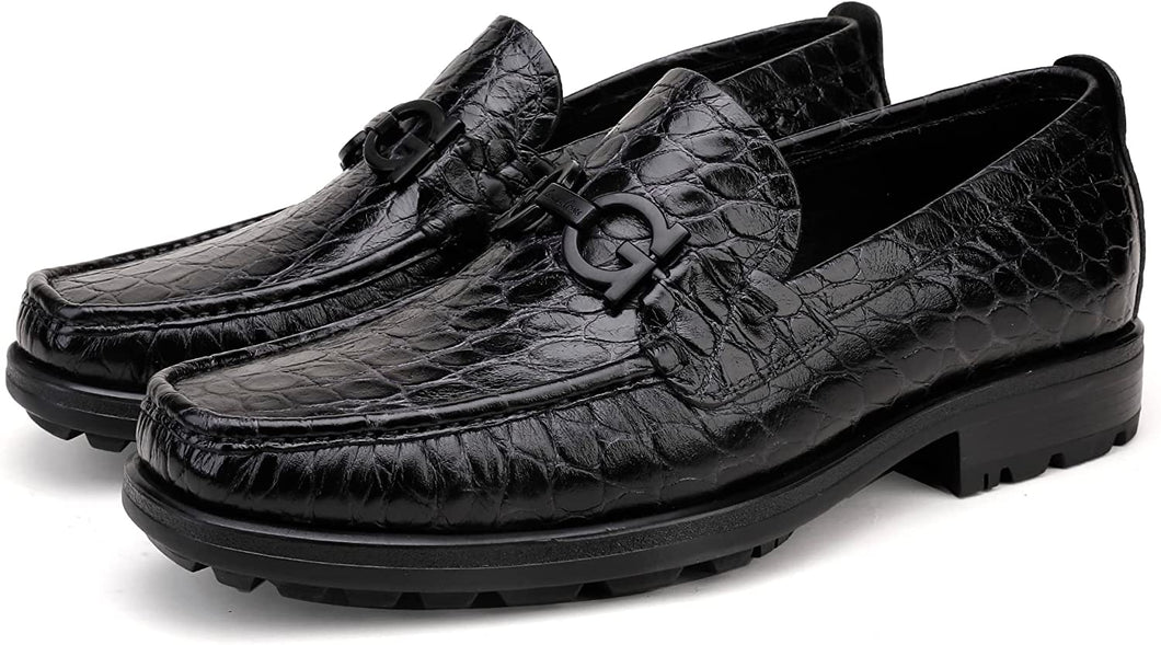 Luxury Black Leather Men's Classical Dress Shoes