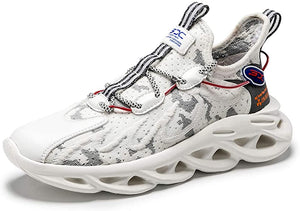 Red Men's Running Shoes Blade Breathable Mesh Sneakers