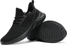Load image into Gallery viewer, Dreamy Black Mesh Sneakers Light Comfort Walking Shoes