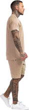 Load image into Gallery viewer, Men&#39;s Pink 2PC Short Sleeve Cotton Shirt &amp; Shorts Set