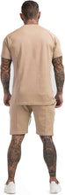 Load image into Gallery viewer, Men&#39;s Pink 2PC Short Sleeve Cotton Shirt &amp; Shorts Set