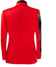 Load image into Gallery viewer, Sequin Red Stylish Slim Fit Blazer