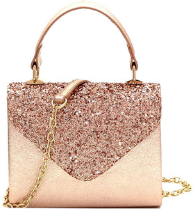 Mini Retro Neon Pink Box Flap leather Satchel Crossbody Handbag