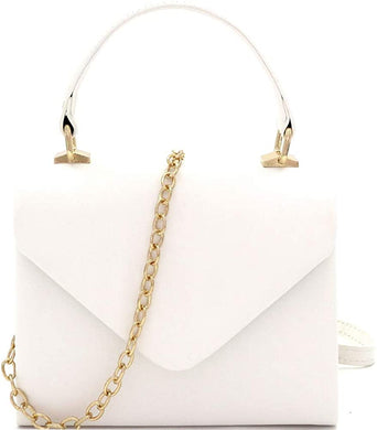 Mini Retro White Box Flap leather Satchel Crossbody Handbag