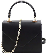 Load image into Gallery viewer, Mini Retro Neon Pink Box Flap leather Satchel Crossbody Handbag