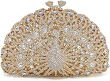 Load image into Gallery viewer, Luxury Gold Rhinestone Crystal Party Clutch Purse