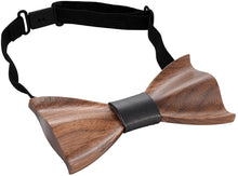 Load image into Gallery viewer, Men&#39;s Natural Walnut Wood Bow Tie