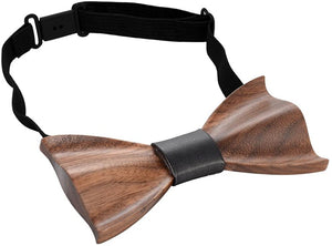 Men's Natural Walnut Wood Bow Tie