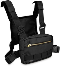 Load image into Gallery viewer, Black Tactical Style Chest Bag
