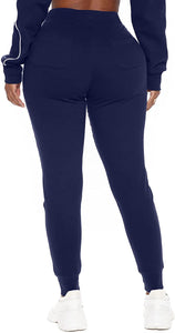 Plus Size Grey High Waisted Athletic Workout Sweatpants