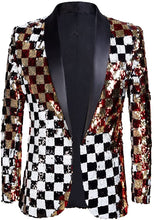 Load image into Gallery viewer, Men&#39;s Long Colorful Stylish Shiny Sequins Blazer Suit Jacket