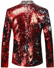 Load image into Gallery viewer, Men&#39;s Long Colorful Stylish Shiny Sequins Blazer Suit Jacket