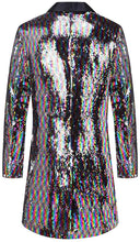 Load image into Gallery viewer, Men&#39;s Long Colorful Stylish Shiny Sequins Blazer Suit Jacket