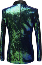Load image into Gallery viewer, Men&#39;s Long Colorful Stylish Shiny Sequins Blazer Suit Jacket