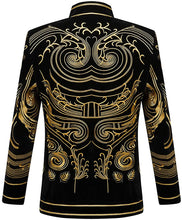 Load image into Gallery viewer, Prince Stylish Court Golden Flower Velvet Embroidery Blazer