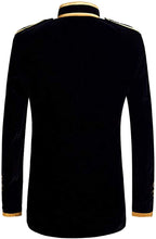 Load image into Gallery viewer, Prince Stylish Court Black Velvet Embroidery Blazer