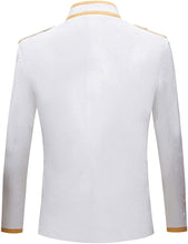 Load image into Gallery viewer, Prince Stylish Court White Velvet Embroidery Blazer