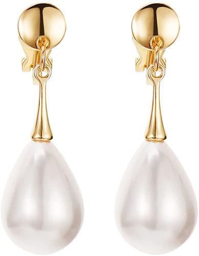 Tear Pearl Drop Design Earrings