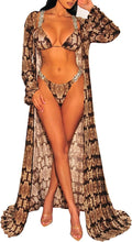 Load image into Gallery viewer, Summer Hunter Chiffon Long Sleeve Maxi Swimsuit Cover Up