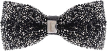 Load image into Gallery viewer, Rhinestone Black Jewels Pre Tied Sequin Bowties