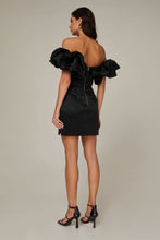 Load image into Gallery viewer, Ruffled Goddess Soft Pink Satin Strapless Mini Dress