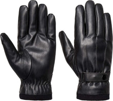 Load image into Gallery viewer, Genuin Black Leather Warm Waterproof Gloves