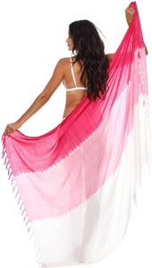 Ombre Sarong Pink Swimsuit Cover-Up