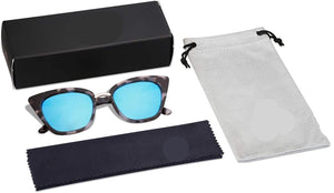 Cat Eye Blue Tortoise Designer UV400 Protection Sunglasses