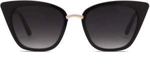 Cat Eye Black Designer UV400 Protection Sunglasses