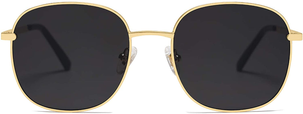 Classic Square Bright Gold Sunglasses