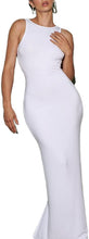 Load image into Gallery viewer, Summer Sleeveless White Bodycon Maxi Dress
