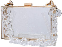Load image into Gallery viewer, Clear Transparent Purse Clutch Vintage Banquet Handbag