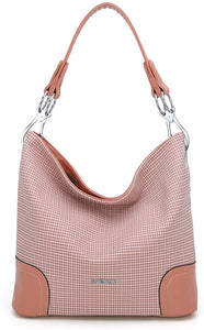 Pink Large Unique Shoulder Tote Handbag