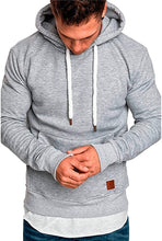 Load image into Gallery viewer, Pullover Hoodie Light Gray Long Sleeve Sweatshirts with Pocket