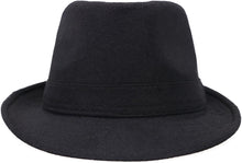 Load image into Gallery viewer, Black Timelessly Classic Manhattan Fedora Hat