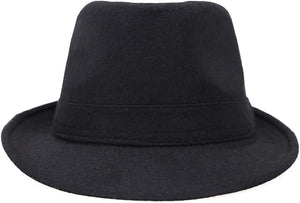 Black Timelessly Classic Manhattan Fedora Hat