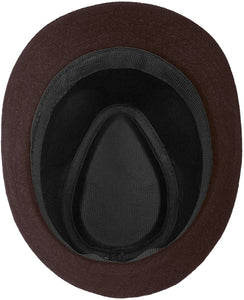 Men's Brown Timelessly Classic Manhattan Fedora Hat